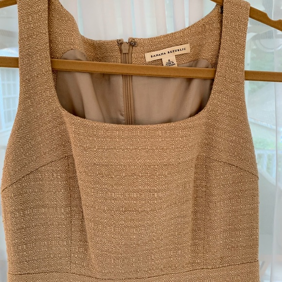 Banana Republic Dresses & Skirts - Banana Republic Tweed Beige Dress Sz 4